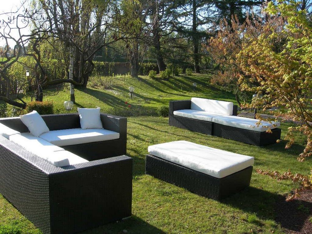 Rattan Furniture rental in Milan Italy